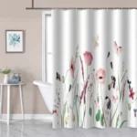Cortina Baño Teflon c/ Ganchos