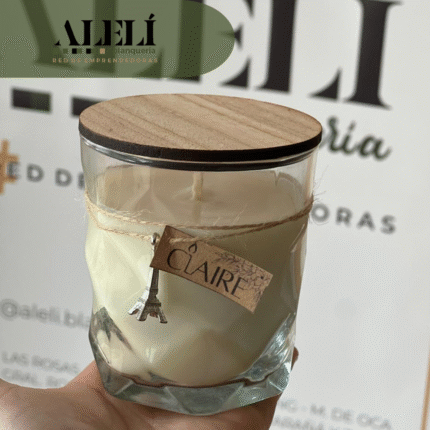 Vela Diamante c/ Tapa Madera
