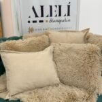 Set Manta + 4 Almohadones Pelo