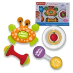 Mon Petite Set C/ 4 Tiernos Sonajeros Con Actividades Ditoys