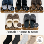 Pantufla + 3 pares de medias