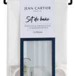 Set Potector De Cortina de Baño + 12 Ganchos